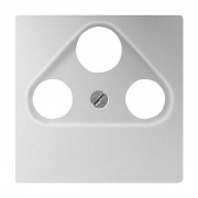 Накладка телевизионной розетки TV+FM+SAT Jung A Алюминий