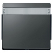 Клавиша 1-ая IP44 для кноп/клав выкл. с полем для надписей Aquadesign Merten антрацит