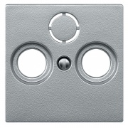 Накладка телевизионной розетки TV+FM+(SAT) System M Merten алюминий