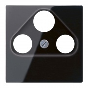 Накладка телевизионной розетки TV+FM+SAT Jung A Черный