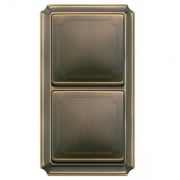 Рамка 2-ая Antique Merten Античная латунь