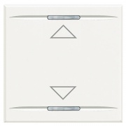 Axolute Клавиши с символами для системы автоматизации для 2 функций - 2 модуля, ВВЕРХ-ВНИЗ, цвет бел
