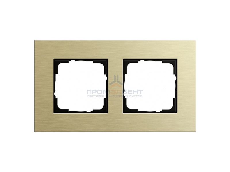 Рамка 2-ая Gira Esprit Алюминий светлое золото