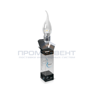 Лампа Gauss LED Candle Tailed Crystal clear 5W E27 2700K диммируемая 1/10/100