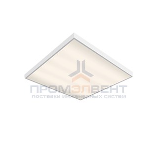 Светодиодный светильник "ВАРТОН" офисный встраиваемый/накладной 595*595*50мм 27 ВТ 2700К с микроволновым датчиком движения