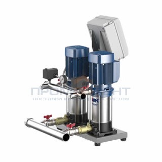Насосная станция Pedrollo COMBIPRESS CB2-MK 3/3-N - 2x0,75кВт(3x230/400 В,Qmax 160л/мин,Hmax 50м)