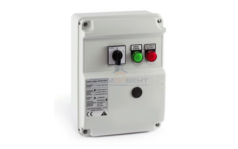 Пульт управления Pedrollo QES 300 MONO-AL - 2,2 кВт (однофазный, 60 мкФ, 16 А)