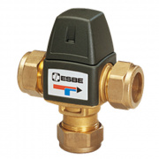Клапан термостатический смесительный ESBE VTA323 - CPF 18 мм (компрессионное подключение, Tmax. 95°C, точка переключения 35-60°C)