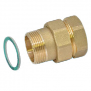 Соединение быстроразъемое (американка) латунное STOUT - 2" (ВР/НР, уплотнение по плоскости)