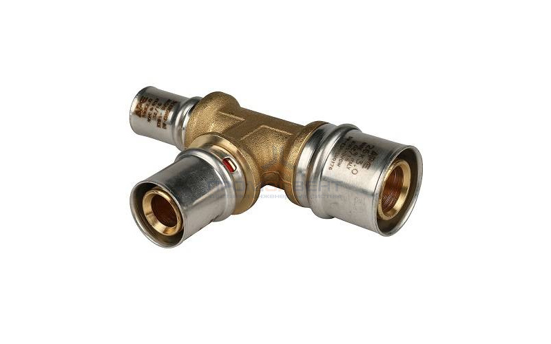 Тройник переходной STOUT - 26 x 32 x 26 (прессовой, для металлопластиковых труб)