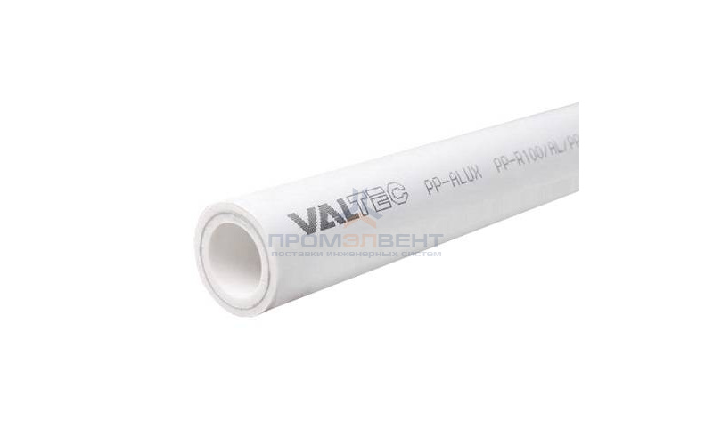 Труба полипропиленовая армированная алюминием VALTEC PP-ALUX - 20x3.4 (PN25, Tmax 95°C, штанга 4 м)