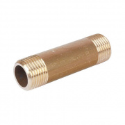 Удлинитель резьбовой STOUT - 1"1/4 длина 80 мм (НР/НР, латунь без покрытия)