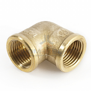 Отвод 90° латунный резьбовой равнопроходный STOUT (ВР/ВР) - 1"