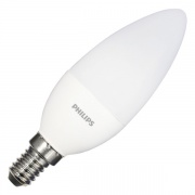 Лампа светодиодная свеча Philips LEDCandle 6,5W (60W) 840 600lm E14 230V B38 FR белый свет