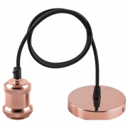 Подвес LH128 со шнуром для ламп 230V E27 1м алюм. патрон 50x68mm основание 95x17mm медь