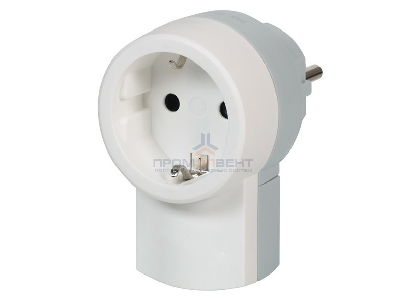 Вилка Legrand с заземлением 16А с розеткой