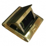 Лючок Legrand 3 модуля латунь