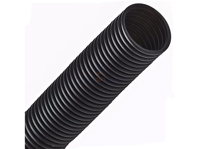 Труба ПНД гибкая гофр. д.40мм, лёгкая без протяжки, цвет чёрный [бухта 20м]