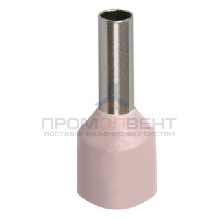 Наконечник кабельный НШвИ 10-12 с изолированным фланцем слоновая кость Е10-12 (100шт) ИЭК