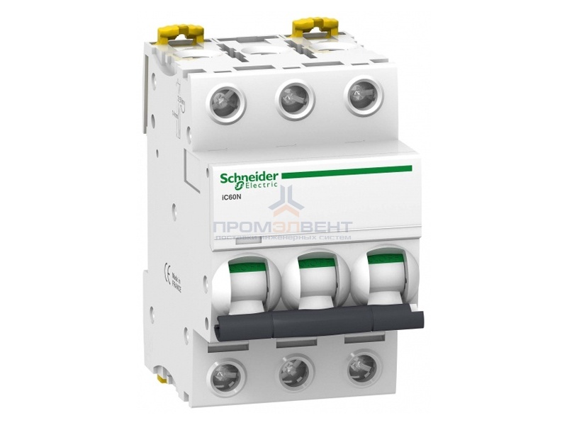 Автоматический выключатель Schneider Electric Acti 9 iC60N 3П 40A 6кА B (автомат)