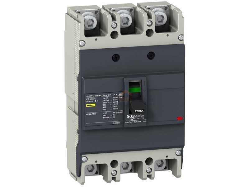Автоматический выключатель Schneider Electric EZC250N 200A 25 кА/400В 3П3Т (автомат)