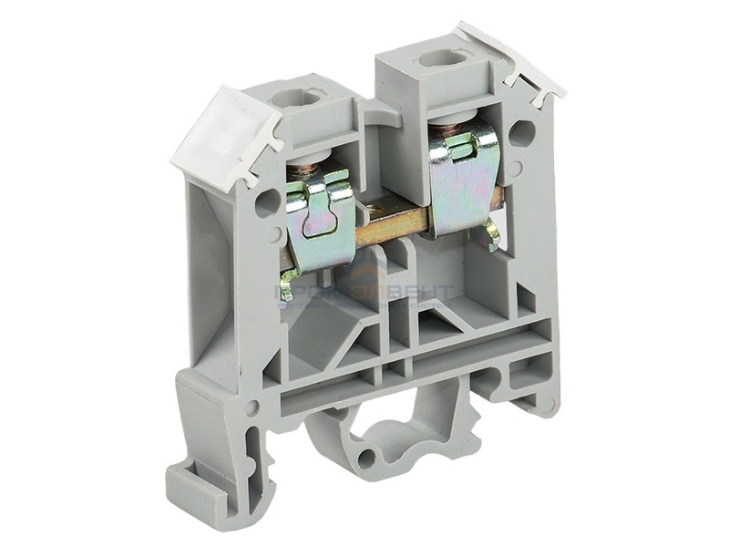 Клеммник IEK ЗНИ-10мм2  70А серый  (40шт. в упак.)