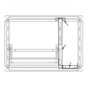 Комплект кабельного отсека, для шкафов CQE 2000 x 500мм