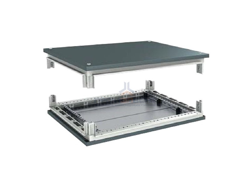 Комплект, крыша с фланцем и основание, для шкафов, 800 x 1000 мм