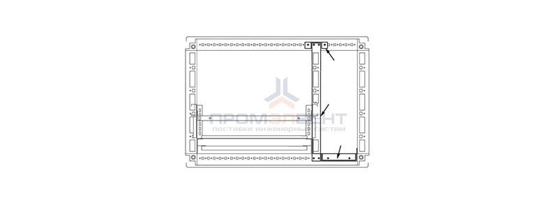 Комплект кабельного отсека, для шкафов CQE 2000 x 400мм