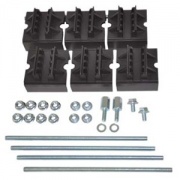 Набор держателей, для шин толщиной 5мм, 1-2 шины на полюс, 4 полюса