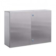 Навесной шкаф CE из нержавеющей стали (AISI 304), двухдверный, 1200 x 1000 x 300мм, с фланцем