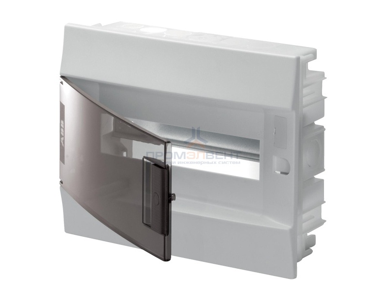 Бокс в нишу ABB Mistral41 12М прозрачная дверь c клеммным блоком